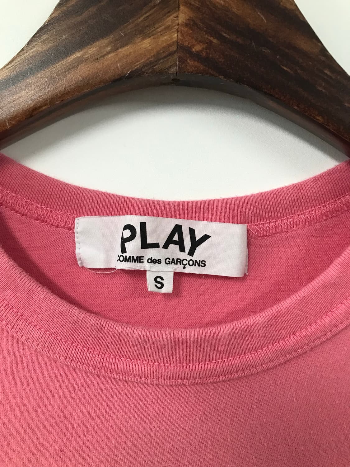 꼼데가르송 플레이 핑크 반팔 티셔츠 상품이미지7