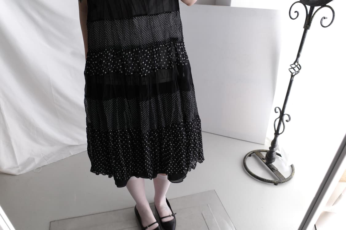 dot layered sleeveless one-piece 상품이미지1