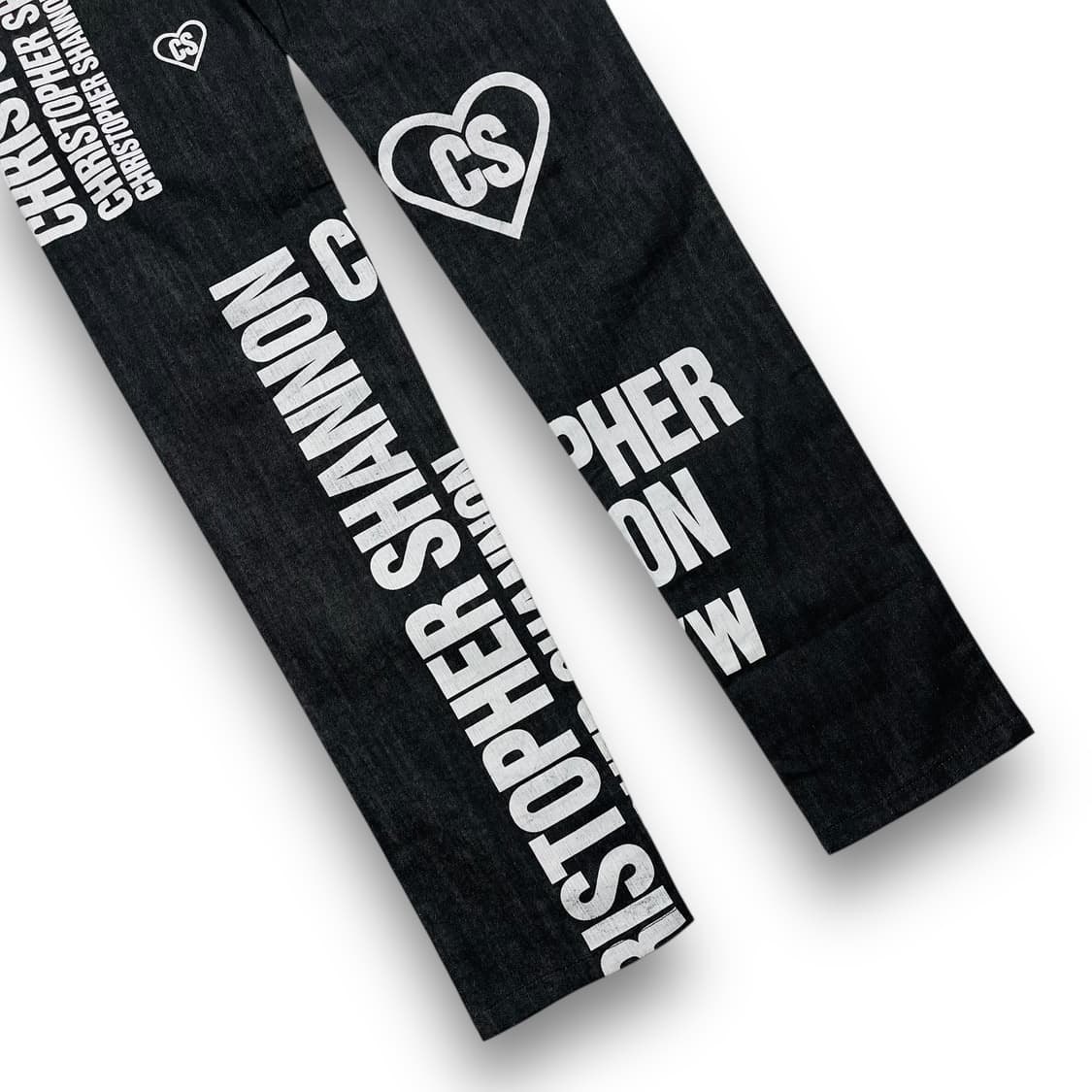 크리스토퍼 섀넌 스펠아웃 러브 로고 데님 팬츠 상품이미지7