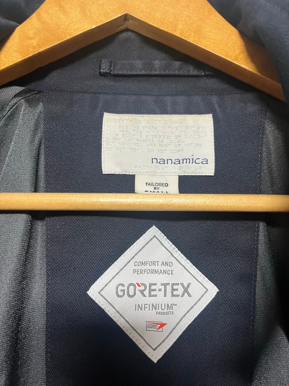 나나미카 고어텍스 크루 치노 네이비 자켓 상품이미지3