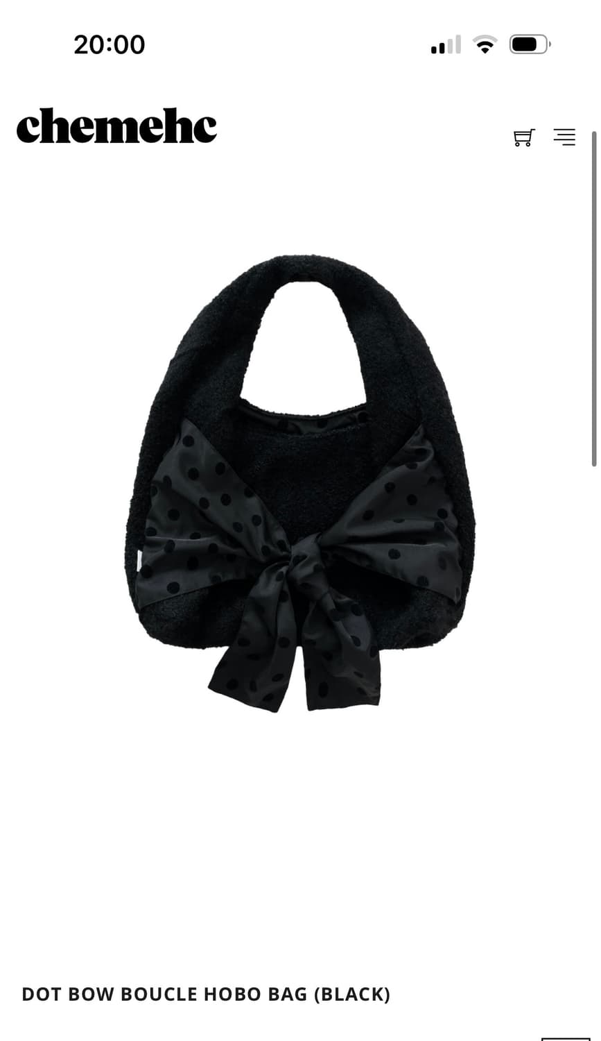 체메씨 보우 도트 호보백 숄더백  상품이미지1