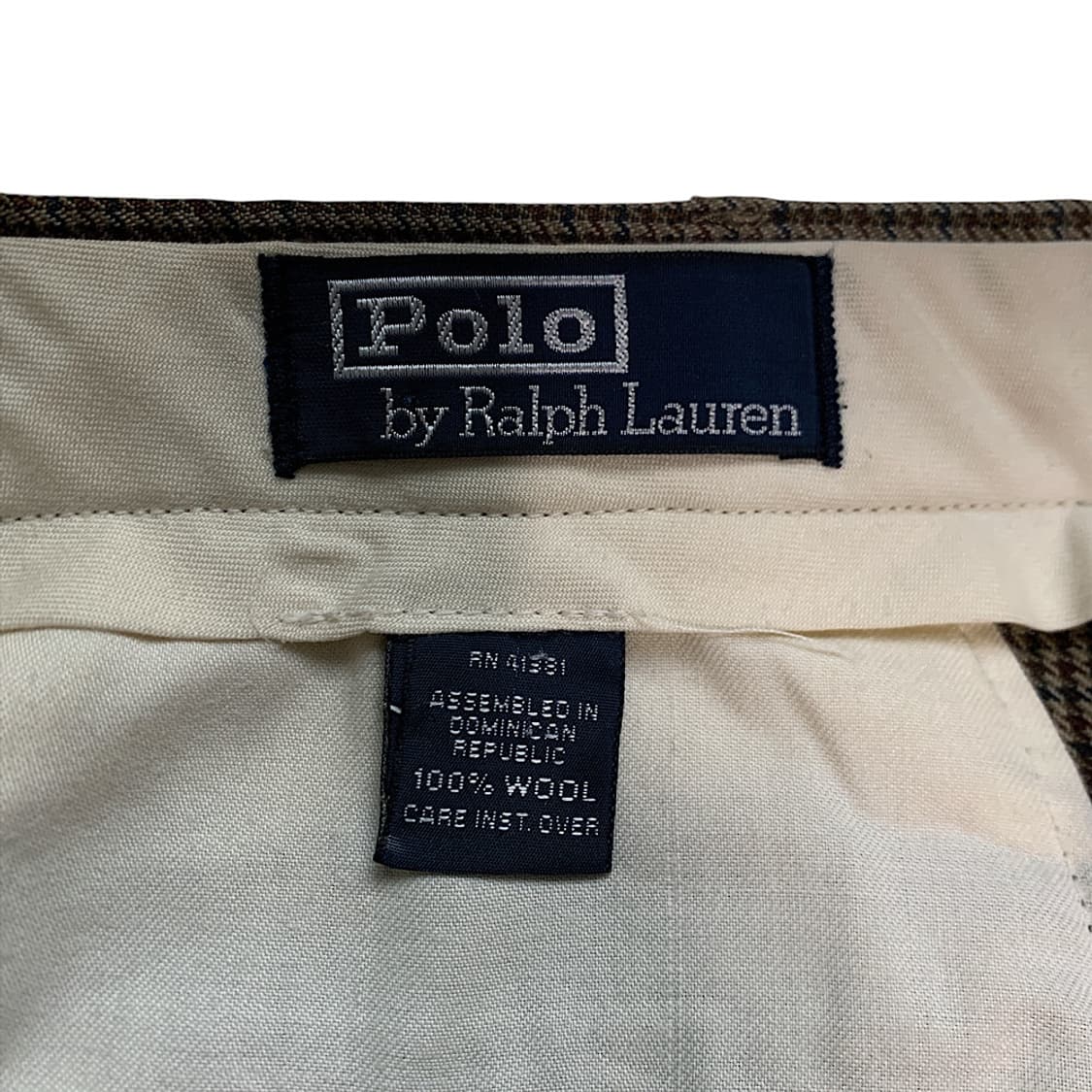90s 폴로 랄프로렌 하운드투스 체크 울 팬츠 31 상품이미지2