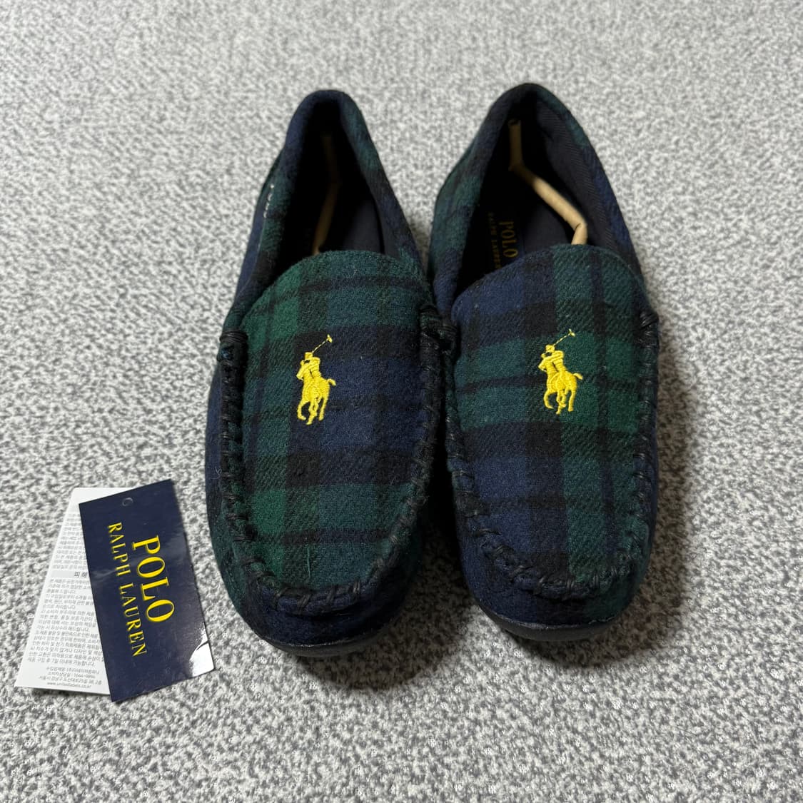 폴로 랄프로렌 타탄체크 로퍼 260 상품이미지1