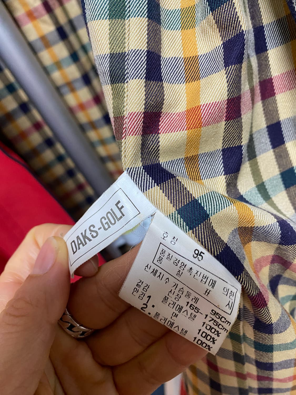 닥스 여성 레드 바람막이 L 상품이미지10