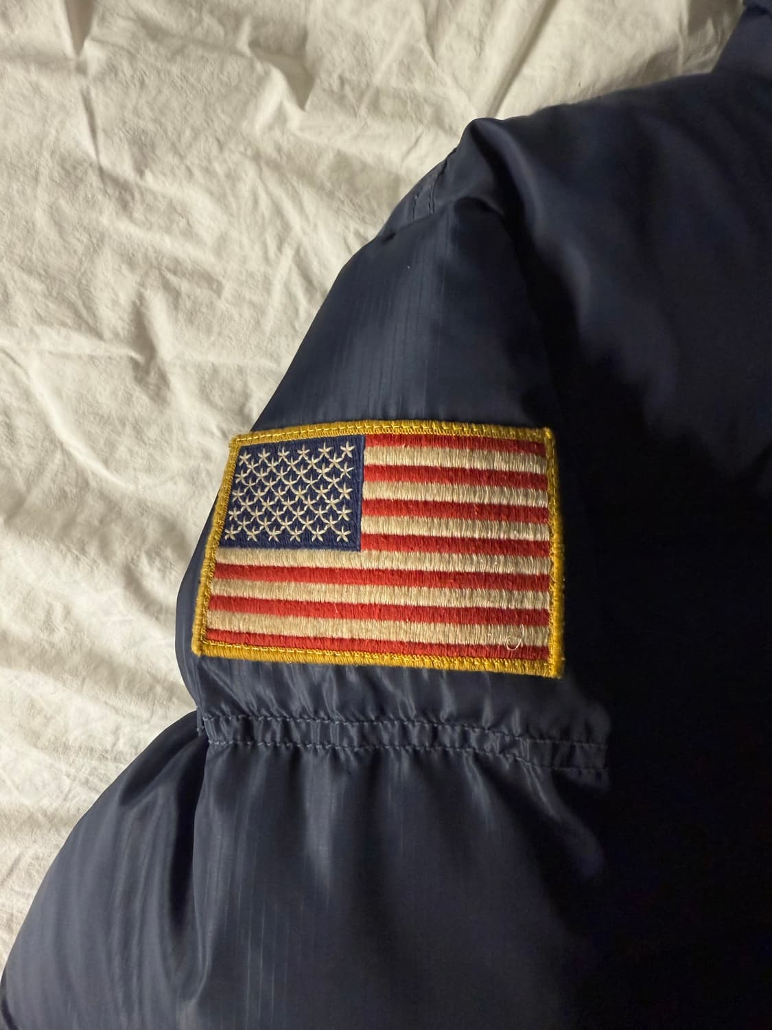 폴로 성조기 패딩 네이비 상품이미지3