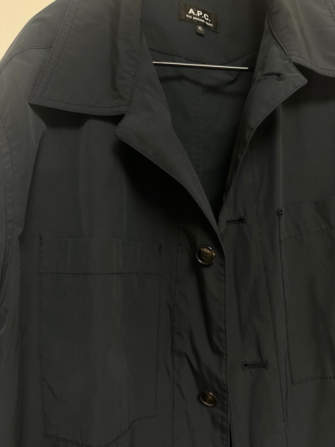 apc 아페쎄 나일론 셔츠 네이비 xl 100-105 상품이미지2