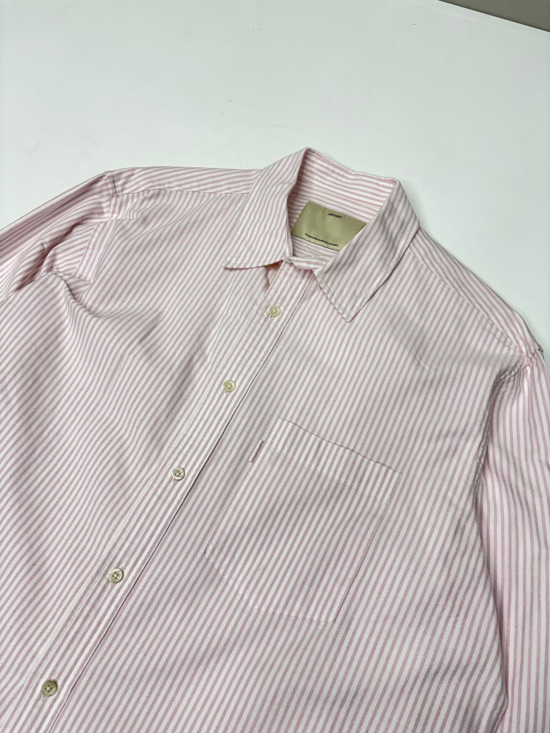 포터리 스트라이프 코튼 셔츠 상품이미지5