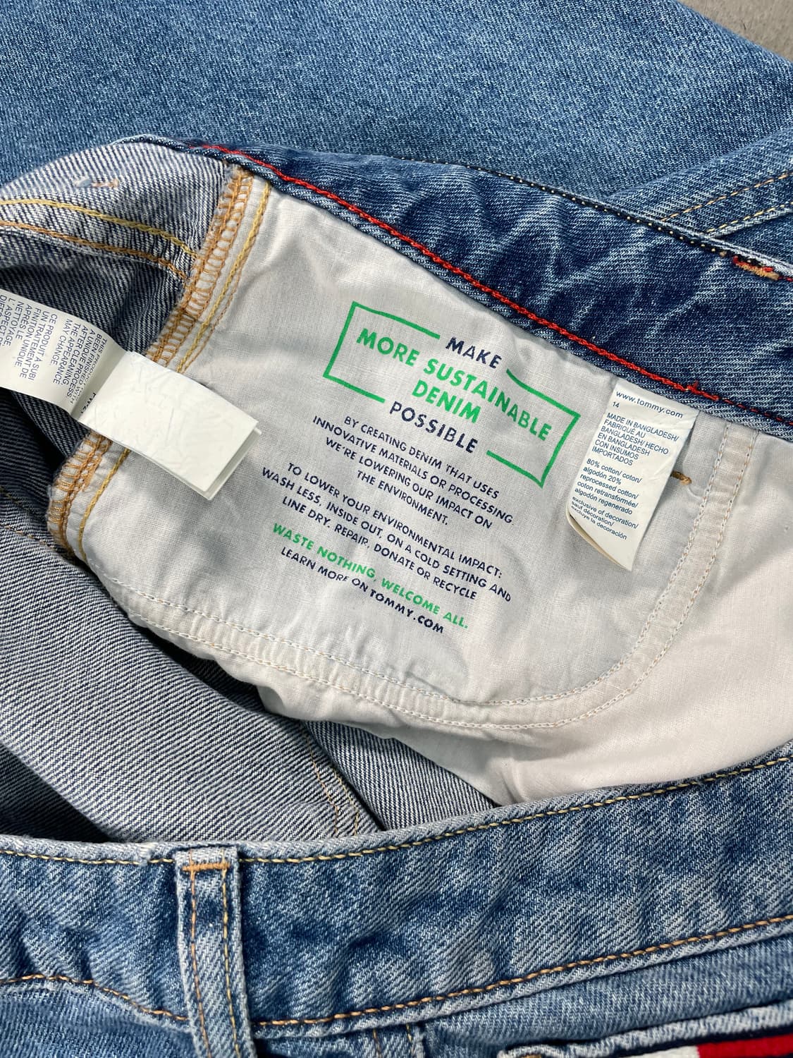 타미 진스 와이드 데님 팬츠 상품이미지6