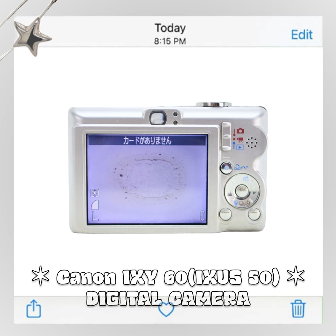 캐논 익시 IXY 60(익서스 IXUS 50) 빈티지 디카 실버 상품이미지4