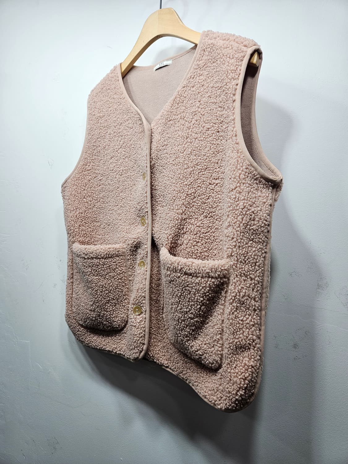 STL 뽀글이 털 조끼 베스트 M 상품이미지5