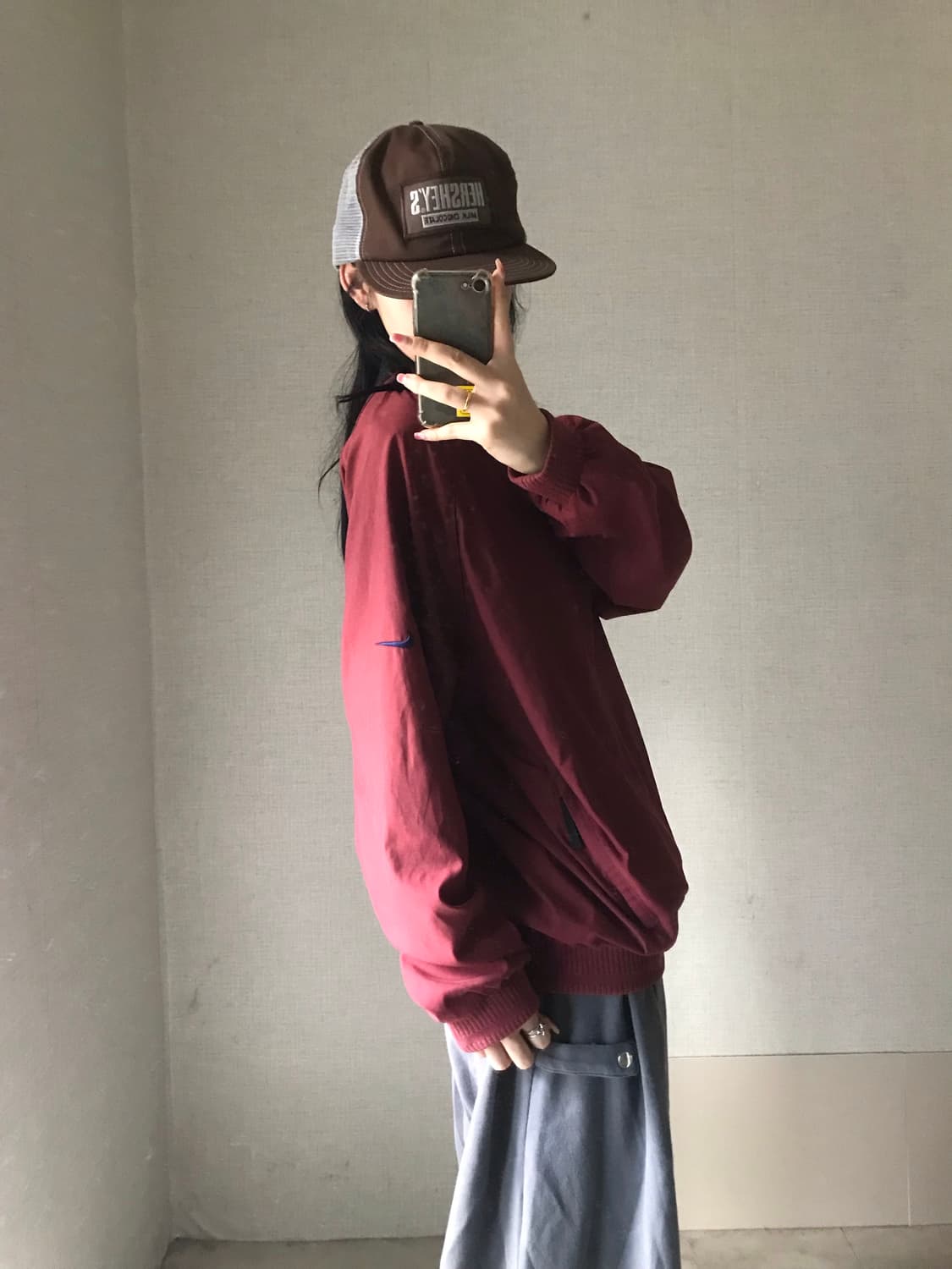 나이키 00s 버건디 웜업 상품이미지5