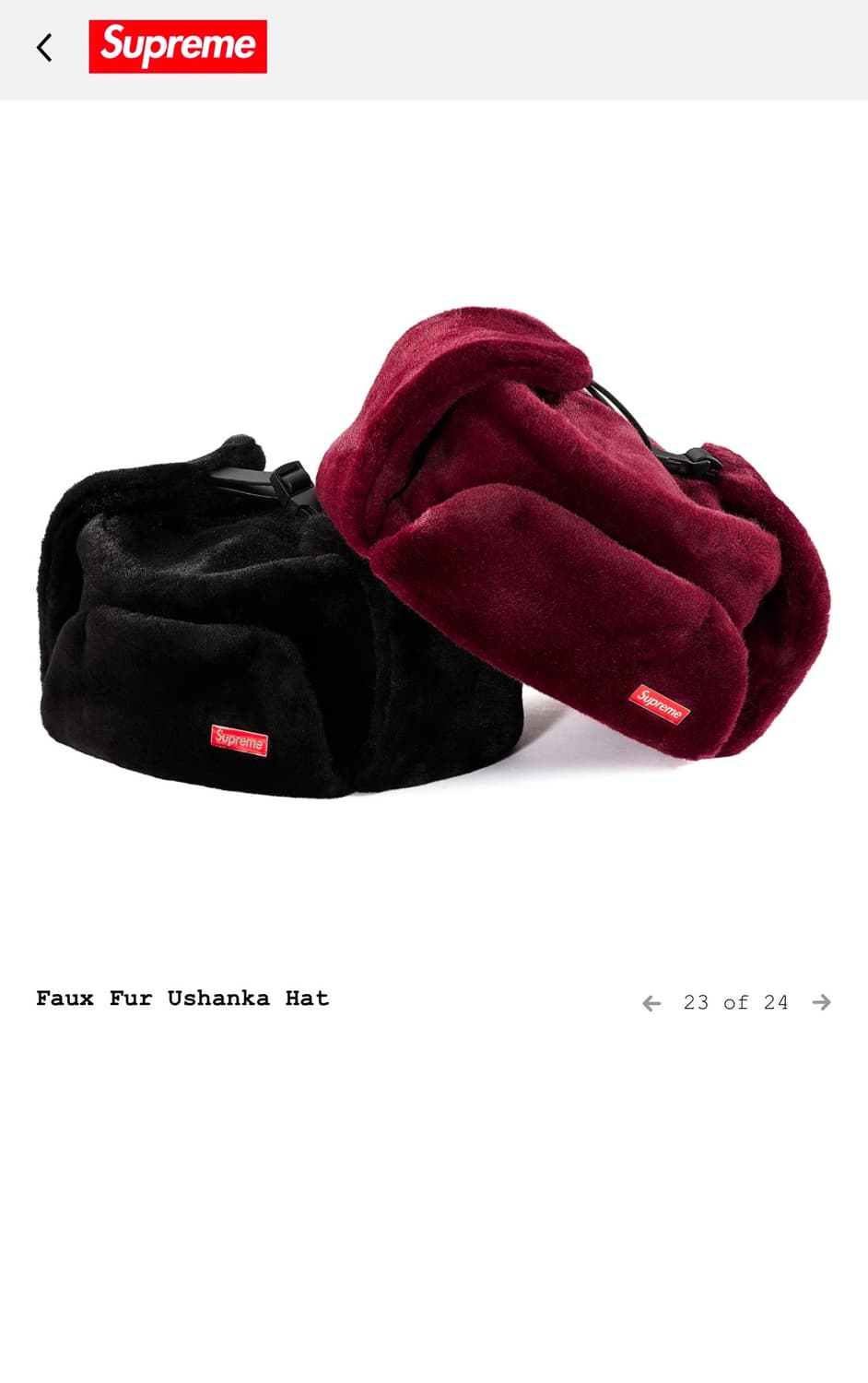 슈프림 우샨카 초판 fw19(M,L) 상품이미지1