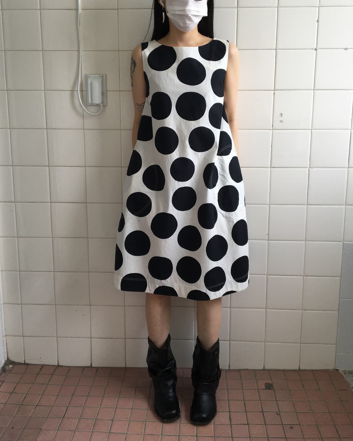 marimekko uniqlo Dot pattern onepiece 상품이미지5