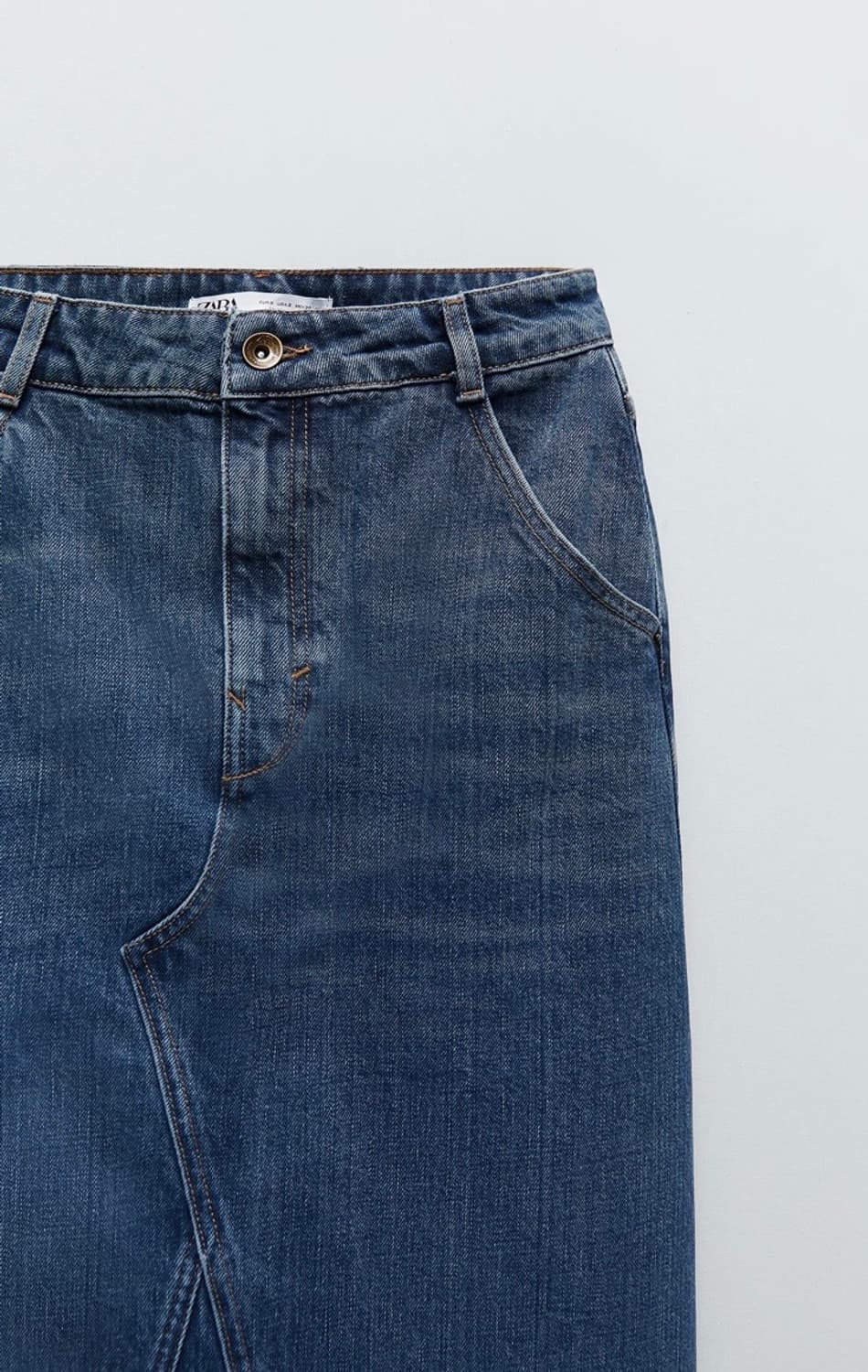 Zara 자라 Denim Premium 70s 미디스커트 (S사이즈) 상품이미지3