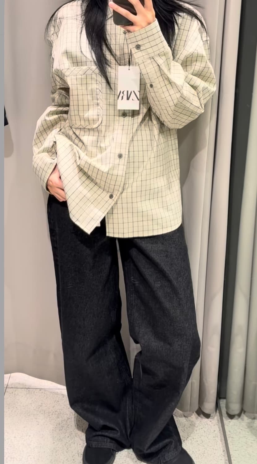 ZARA 셔츠 (새상품 M) 상품이미지1