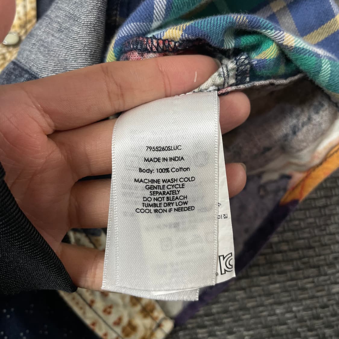 데님앤서플라이 랄프로렌 빈티지 패치워크 긴팔 셔츠 XS 상품이미지6