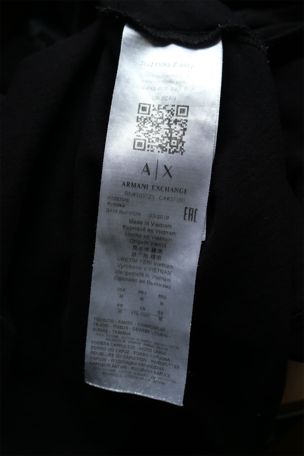 아르마니 익스체인지 반팔 후드티 상품이미지10