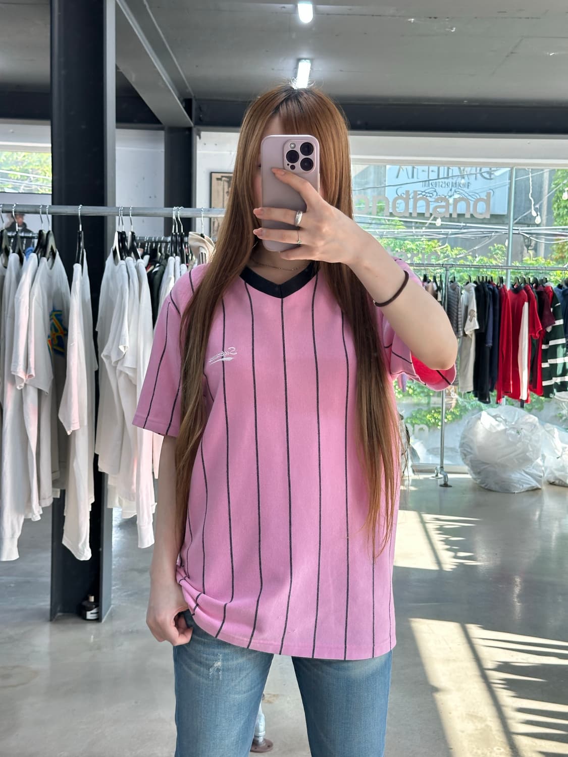 슈프림 16SS 핀스트라이프 싸커 반팔 져지 상품이미지3