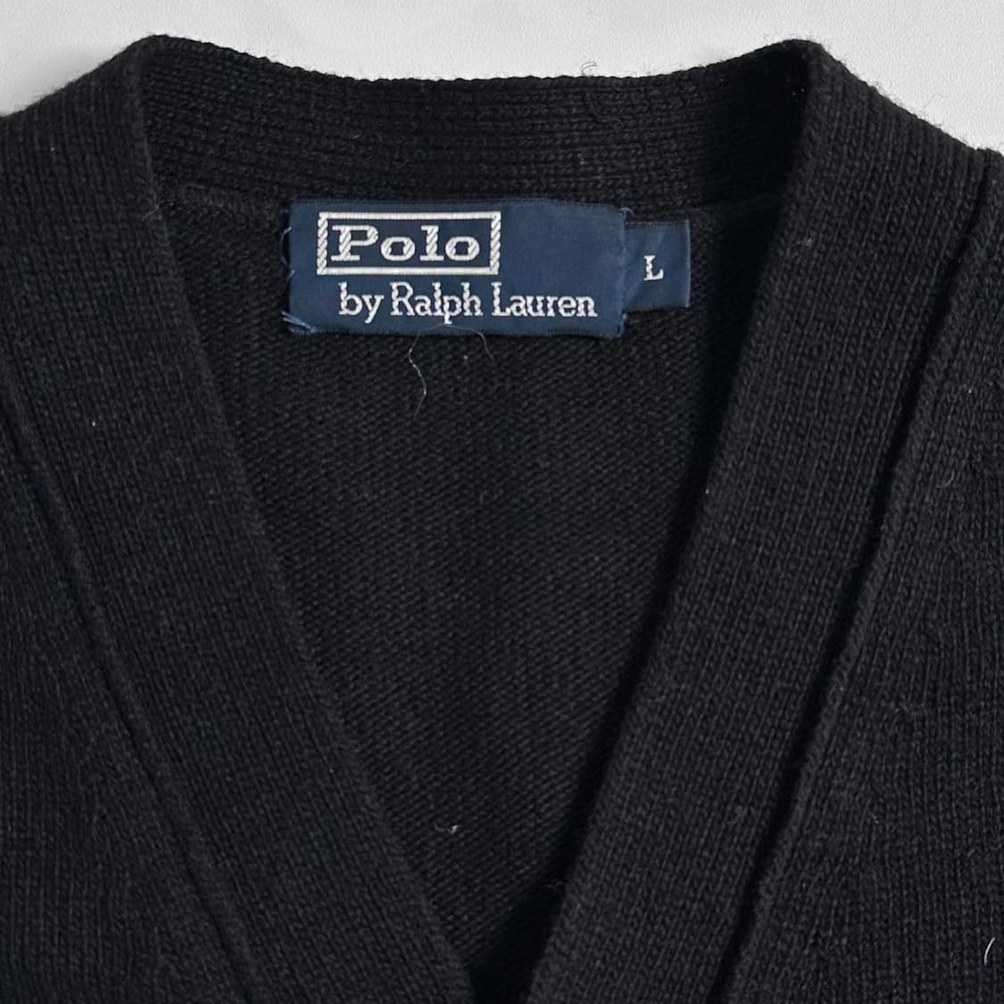 폴로 랄프로렌 블랙 울 가디건  상품이미지4