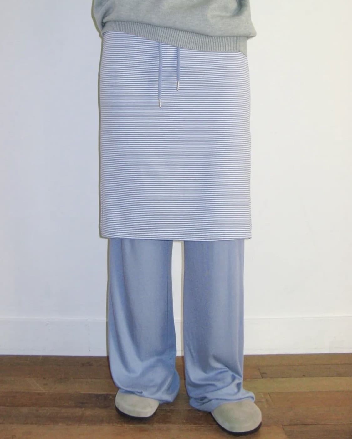 아메스 월드와이드 STITCH LAYERED MIDI SKIRT PANT 상품이미지3