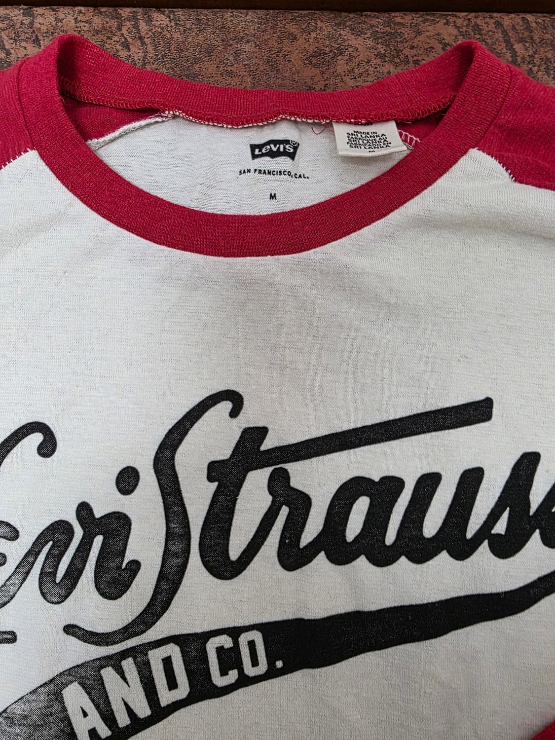 리바이스 7부 소매 래글런 티셔츠 상품이미지3