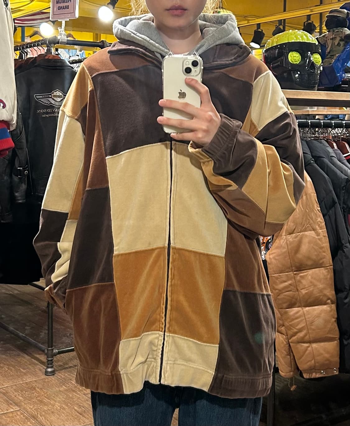 [HI] VTG 브라운 후드 집업 상품이미지2