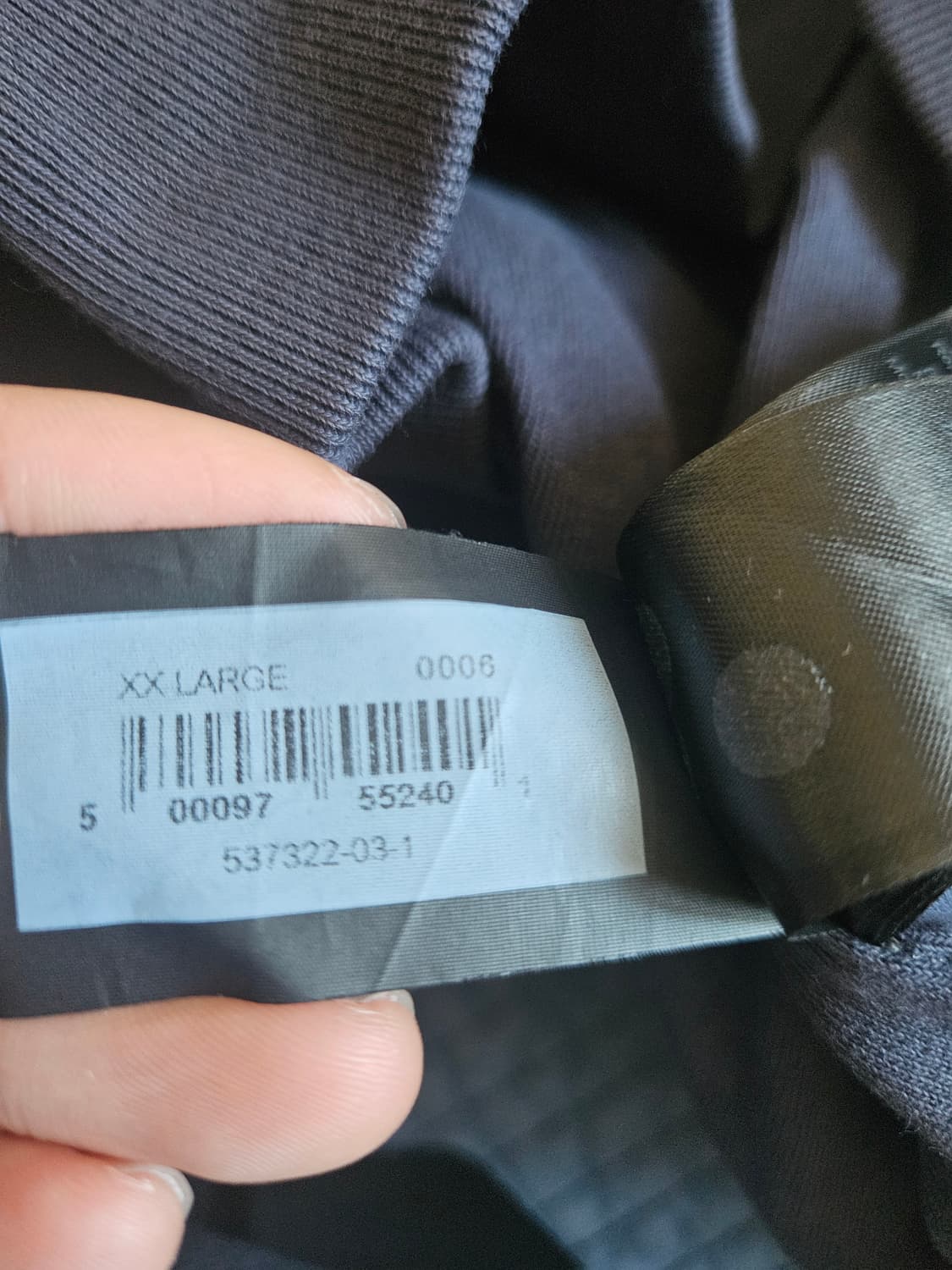 이지갭 후드집업 네이비 xxl 더블페이스 상품이미지3