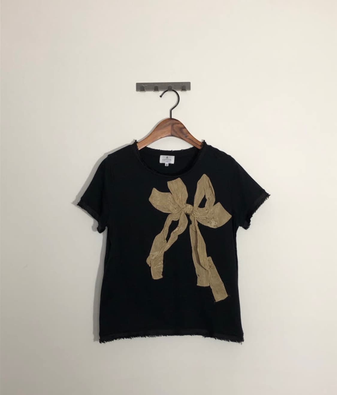 Lanvin 랑방 리본 포인트 그런지 반팔 티셔츠 탑 상품이미지3