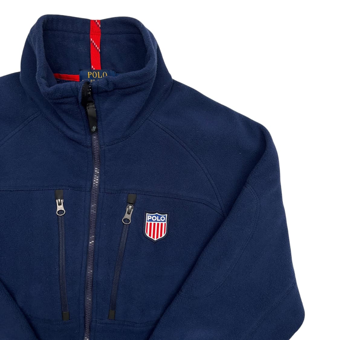 폴로 랄프 로렌 쉴드 로고 네이비 플리스 자켓 S 상품이미지2
