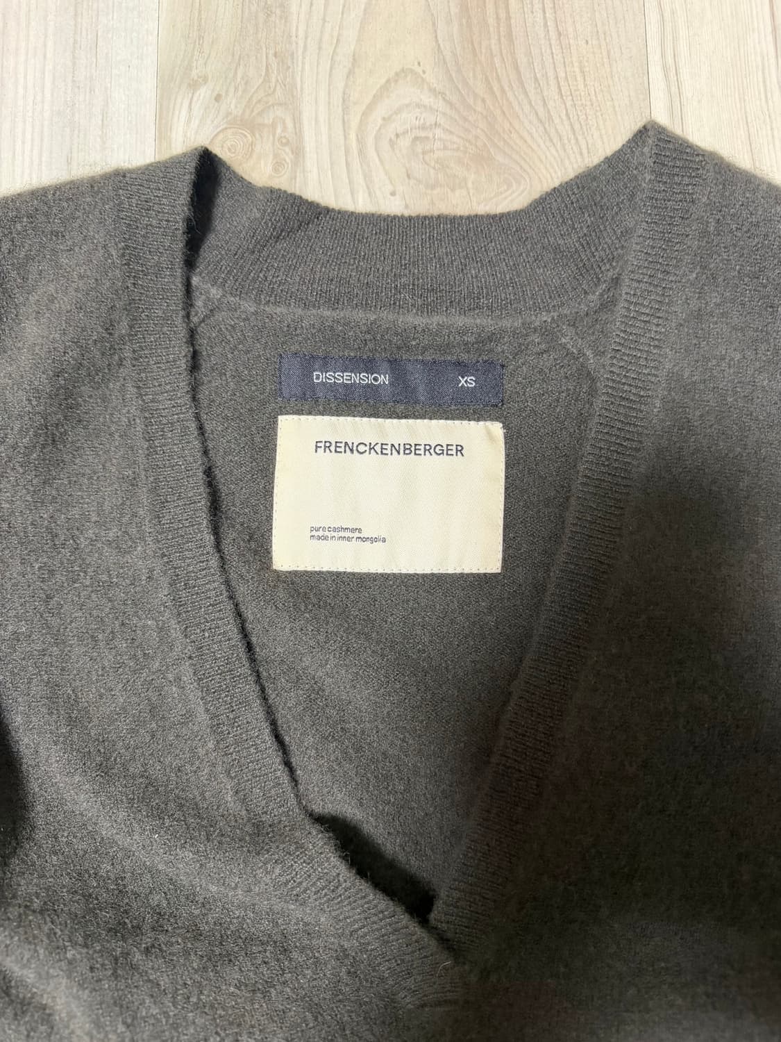 frenckenberger 캐시미어 V넥 오버사이즈 니트 상품이미지3