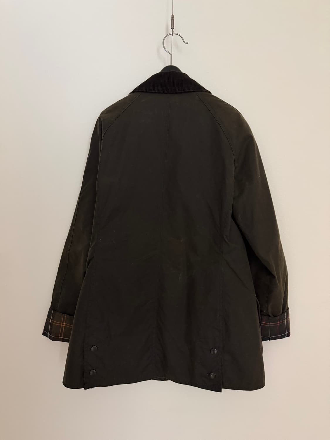 바버 클래식 비드넬 왁스 자켓( UK 8 / EURO 34 )올리브 상품이미지2