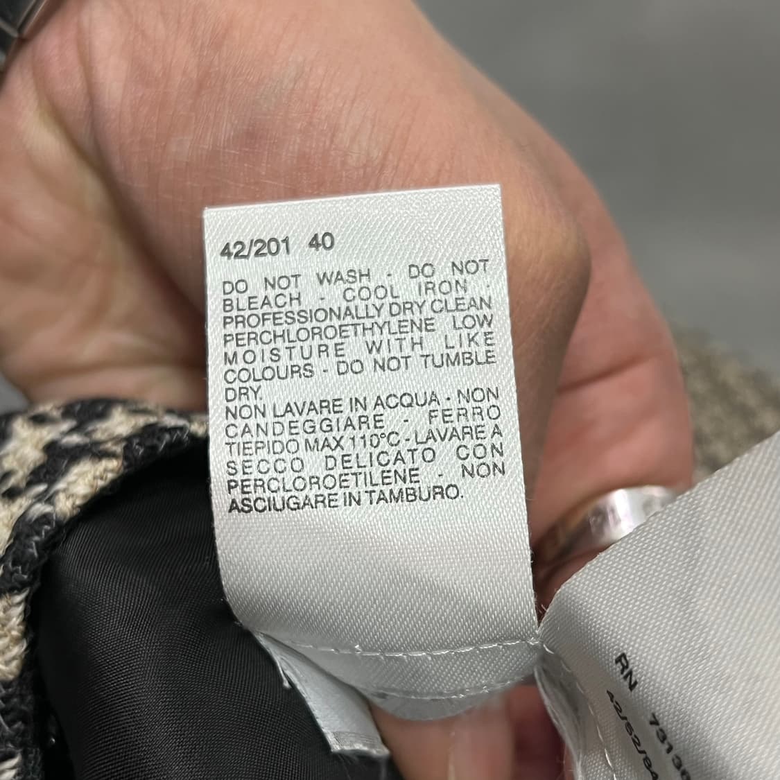  막스마라 울 헤링본 셋업 y14887 상품이미지10