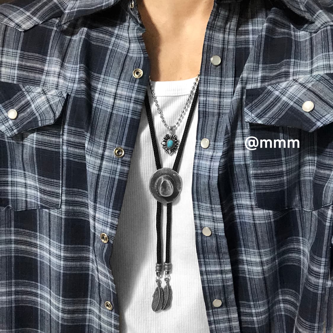 [Unisex] 웨스턴 페도라 목걸이 빈티지 상품이미지1