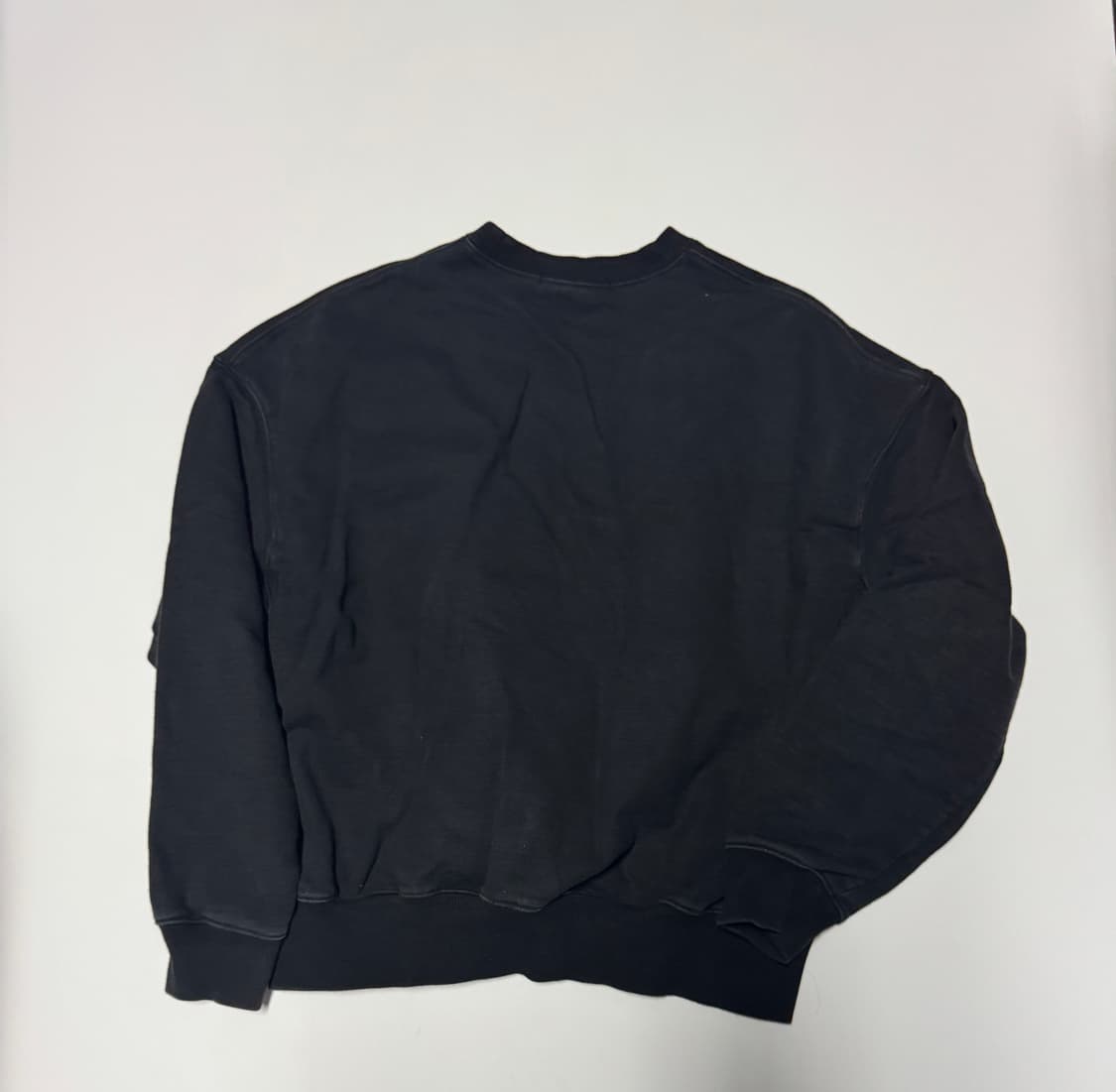 여성 마르디메크르디 플라워 오버핏 맨투맨 F 블랙 상품이미지2