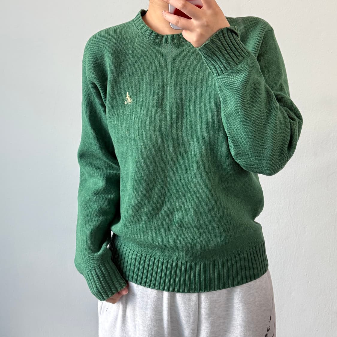 [M] 빈폴 그린 니트 상품이미지2