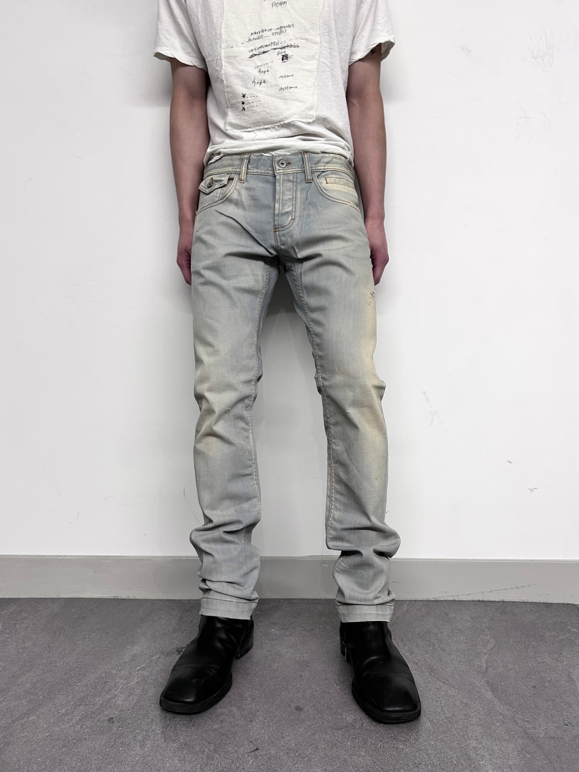 deadstock* 돌체앤가바나 블리치 워싱 데님 팬츠 상품이미지2
