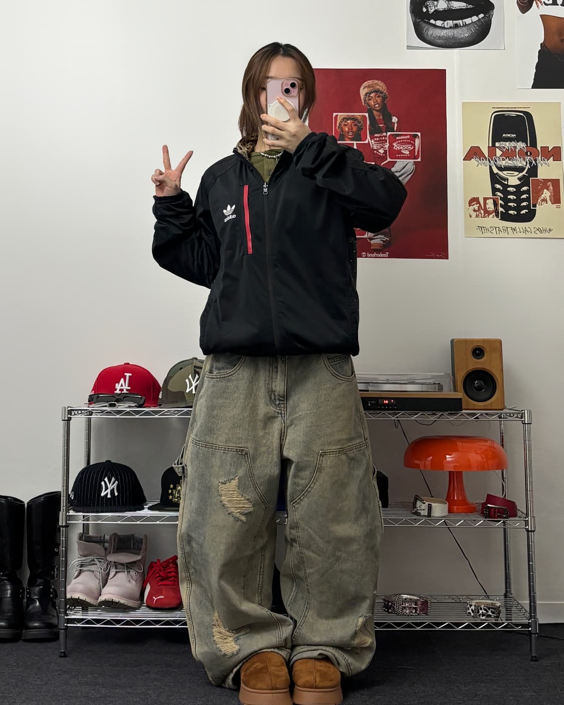 아디다스 레오파드 리버시블 자켓 상품이미지4