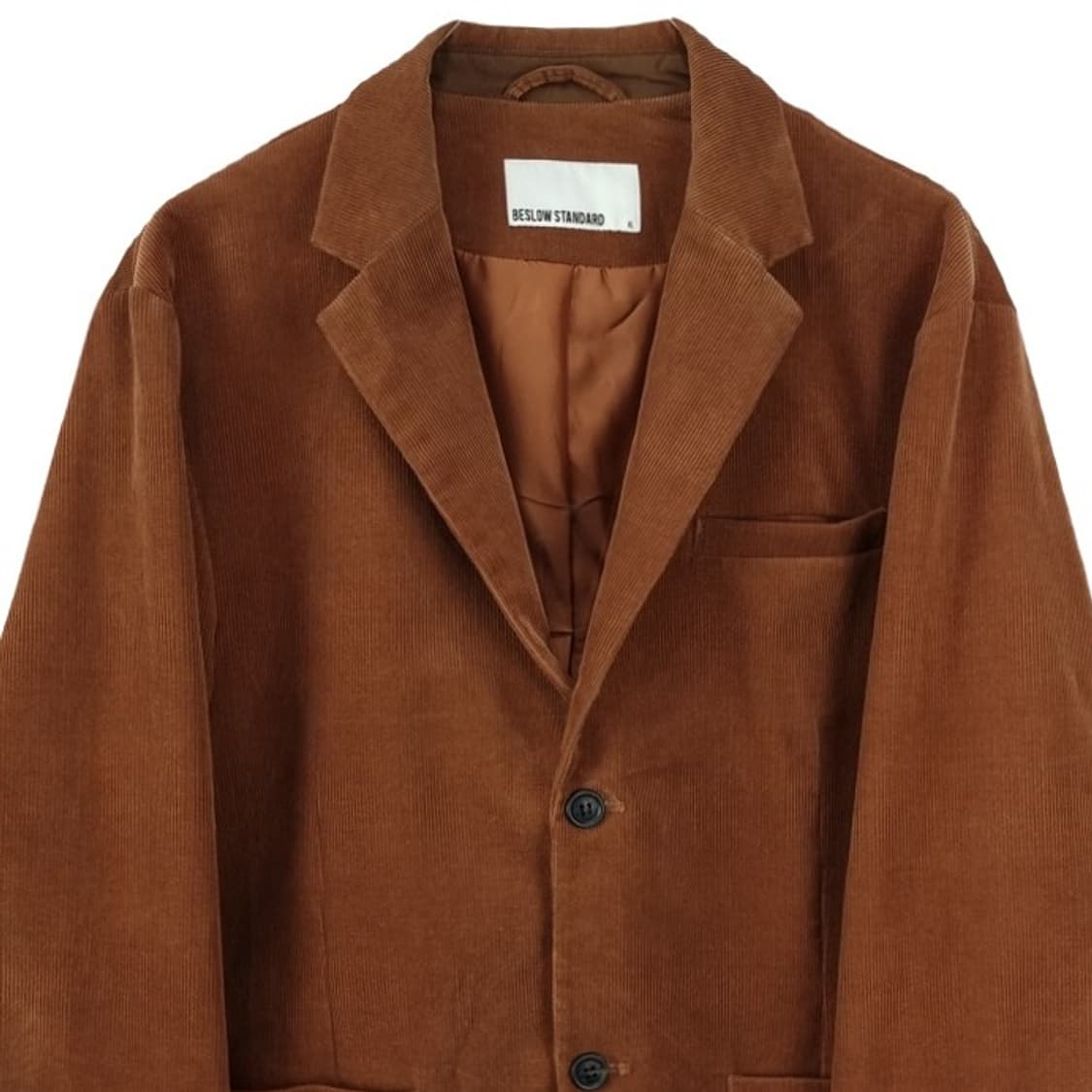[비슬로우] 코듀로이 골덴 블레이저 자켓 브라운 M19287 상품이미지4