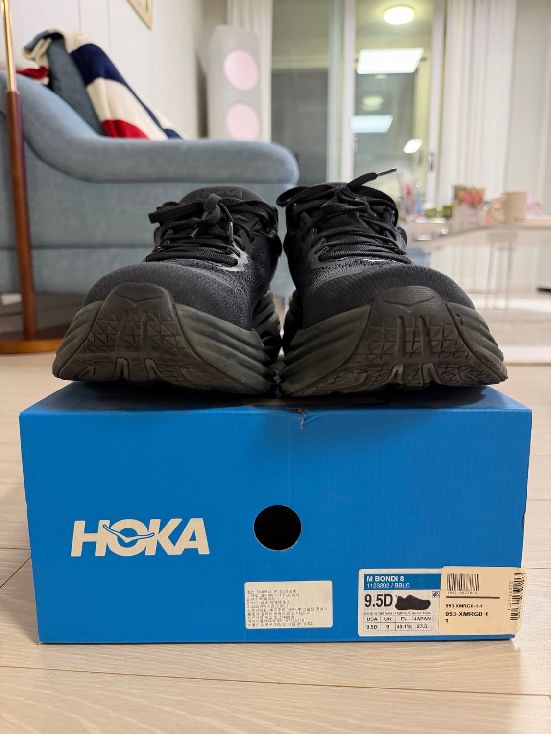 호카 본디8 블랙 275mm 운동화 상품이미지9