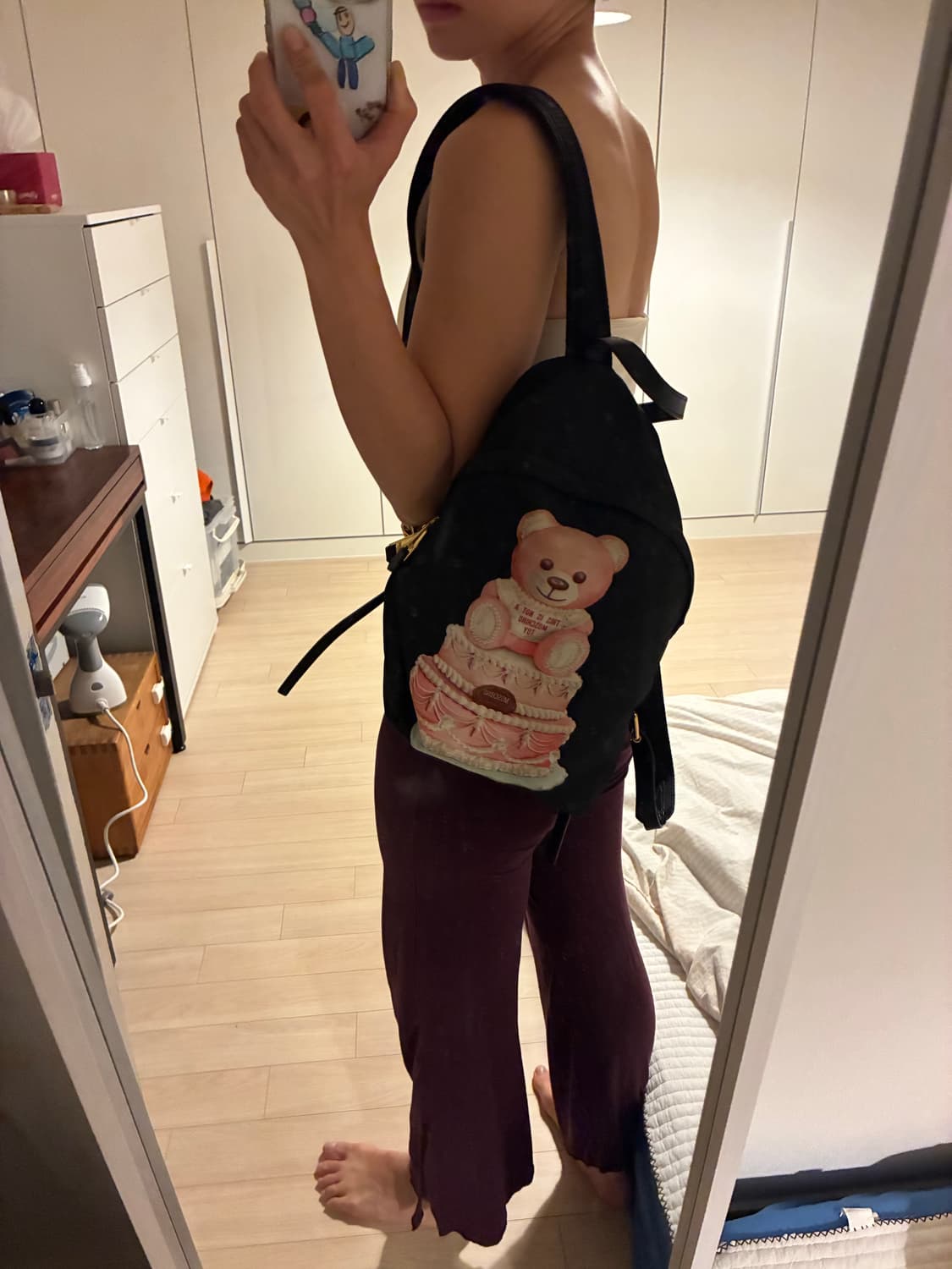 [정품] 모스키노 꾸띠르! 로고 백팩 (아이패드/A4 수납 가능) 상품이미지9