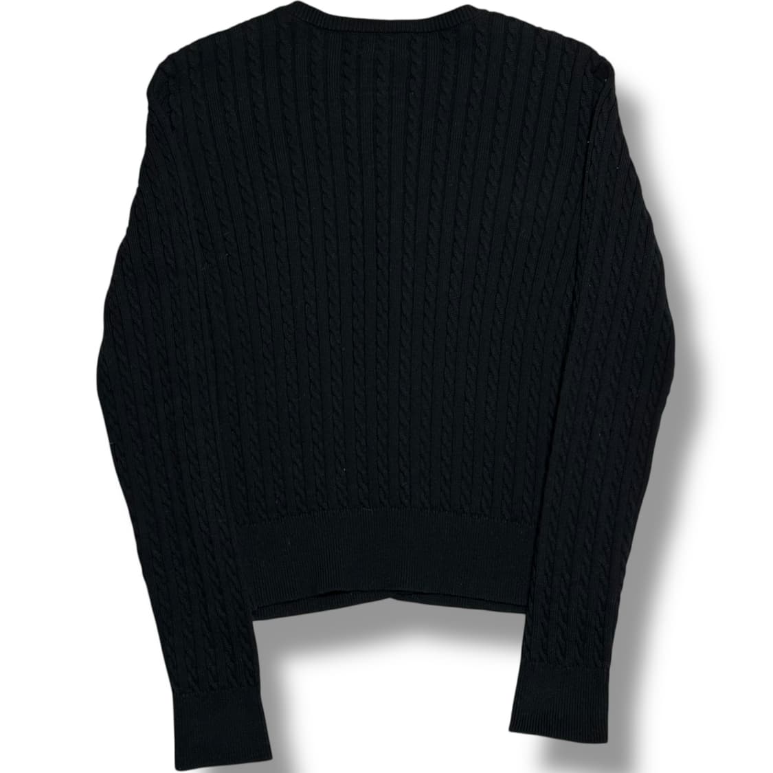 Polo Ralph Lauren 여성용 블랙 케이블 가디건 상품이미지2