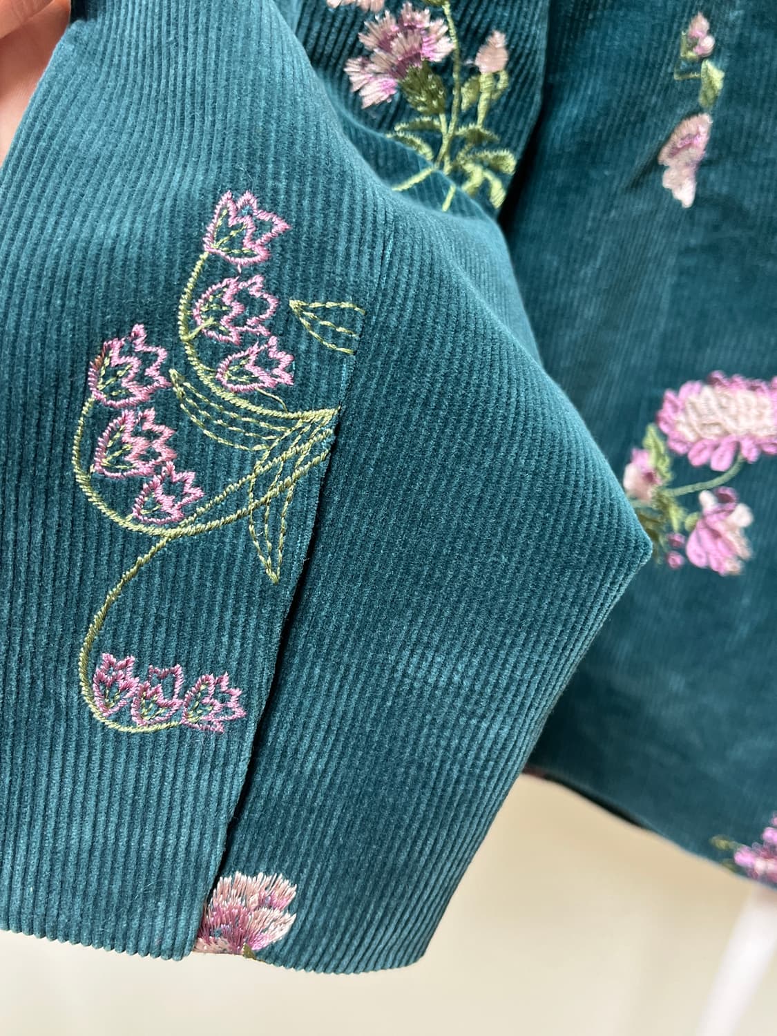 꽃자수 코듀로이 자켓 블라우저 상품이미지5