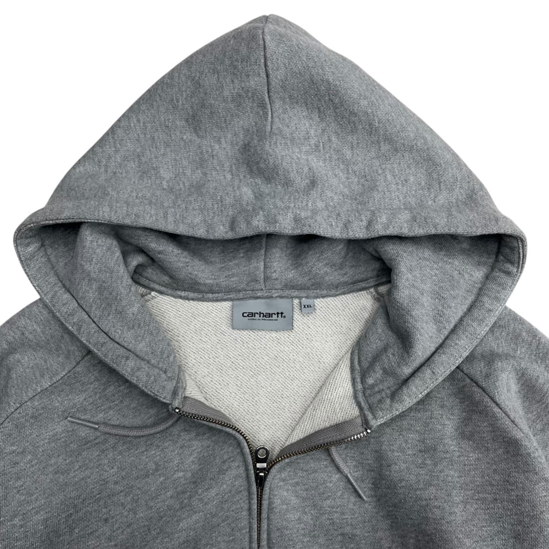 칼하트 미니로고 그레이 후드집업 2XL 상품이미지6