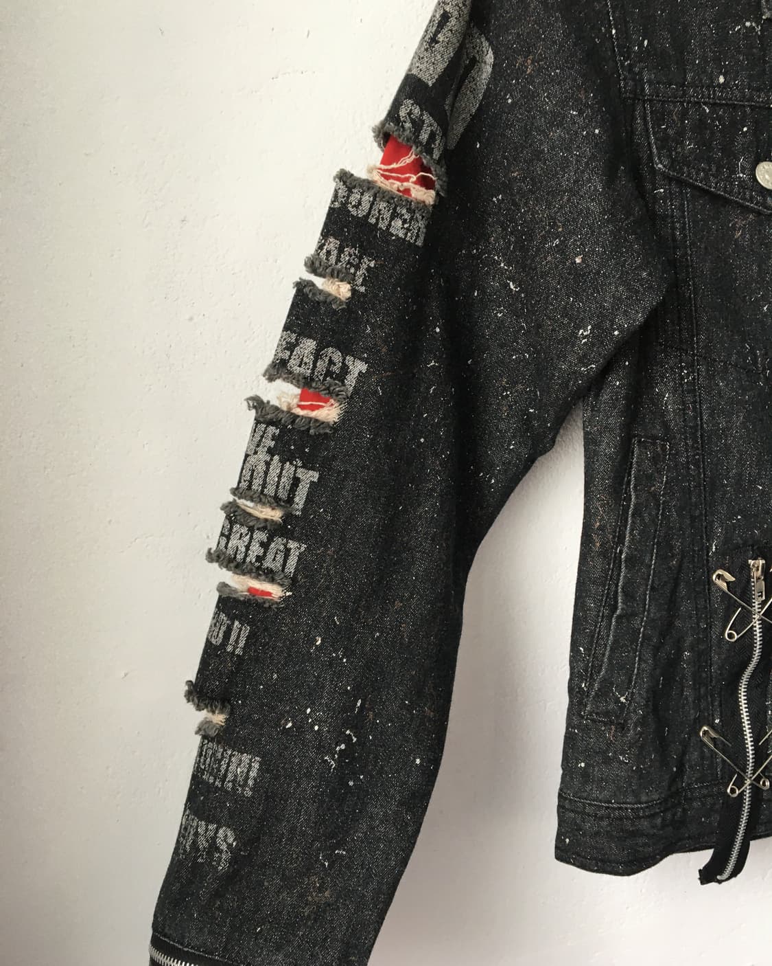 Damage punk mood trucker jacket 상품이미지5