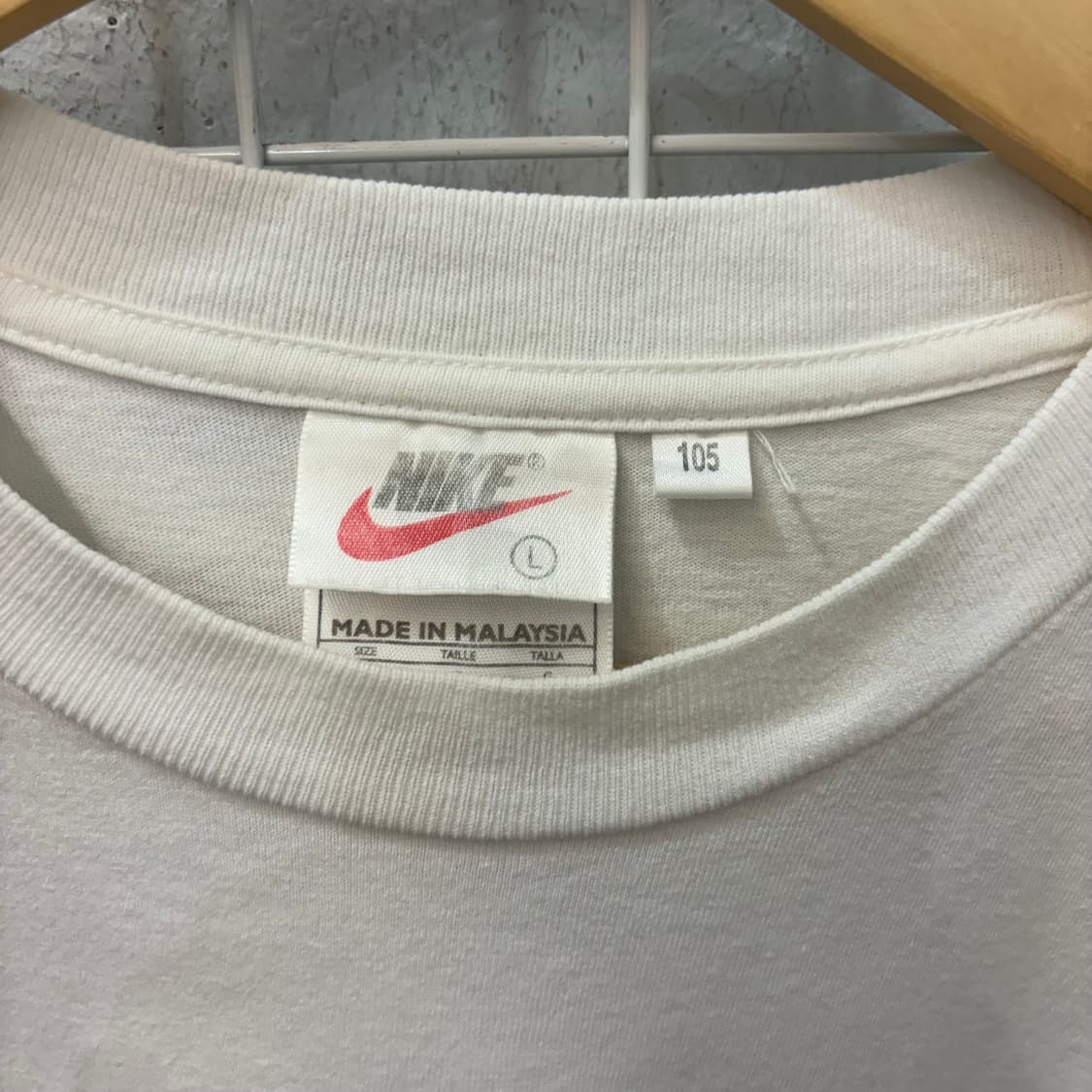 90s 나이키 올드스쿨 스펠아웃 로고 반팔 티셔츠 XL 상품이미지7