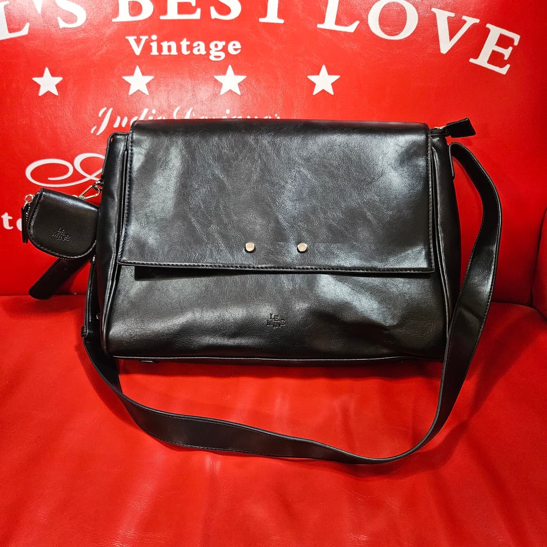 르마인(Lemine) 가죽 미니포켓 크로스백
 상품이미지3