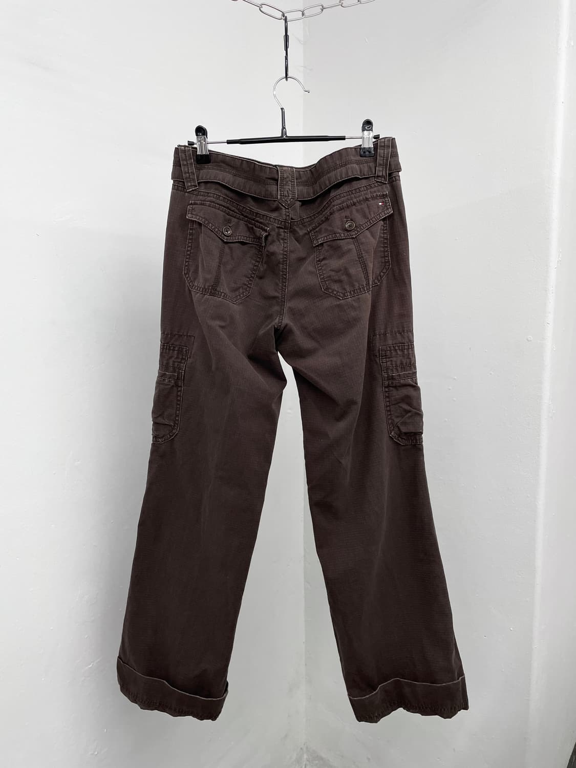 타미힐피거 브라운 포켓 카고 벨트 팬츠 상품이미지6