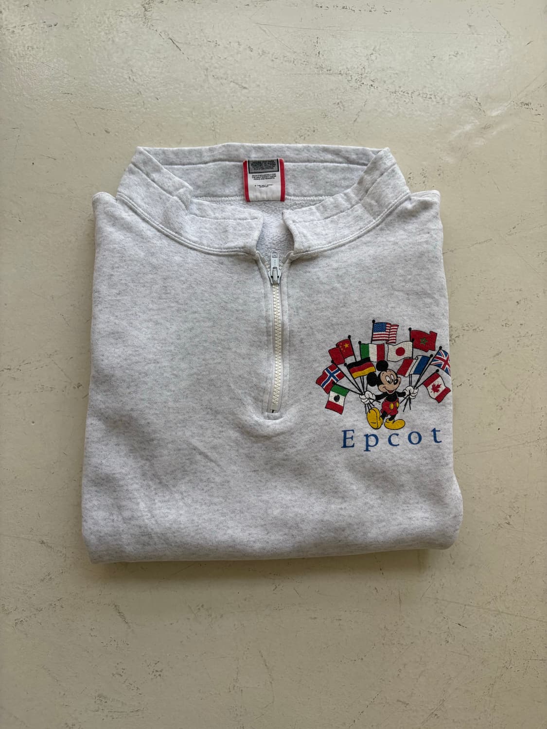 90's USA Mickey Epcot Quarter Zip Sweats 상품이미지9