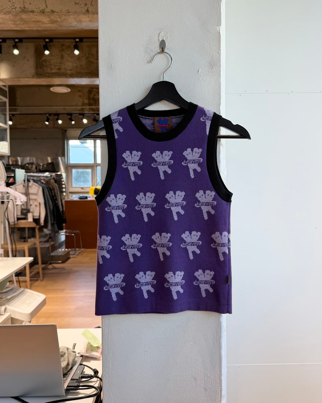 헤븐 바이 마크 제이콥스 퍼플 패턴 슬리브리스  상품이미지2