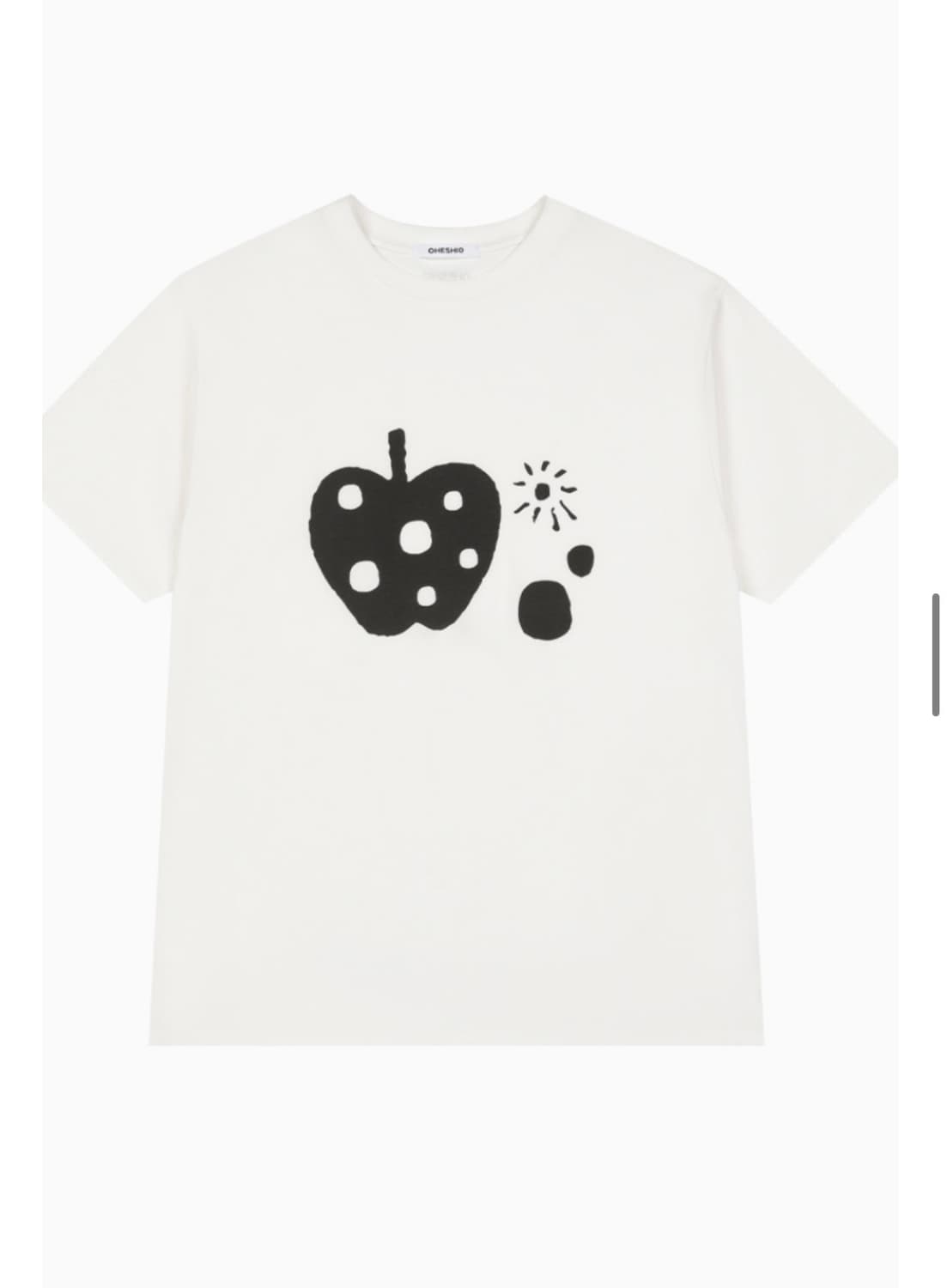 오헤시오 애플 반팔 티셔츠 APPLE DOT OVERFIT T- 상품이미지1